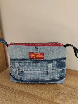 Džínová kosmetická taštička - 4