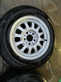 Prodám 5× ALU kola se zimními pneu (4× kompletní + 1× rezerv - 4
