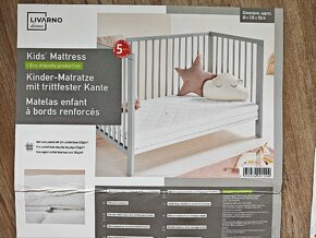Detska postylka IKEA Sniglar s matraci a mantinelem - 4