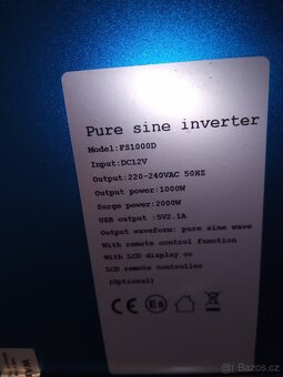Prodám měnič napětí 12V-220V - 4