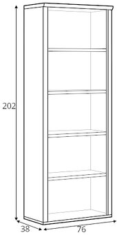Regál / skrin Romance 202x76x38 - 4