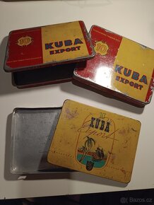 Dřevěný penál a kovové krabičky od doutníků - 4