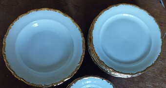 Porcelánový pozlacený -Jídelní , čajový a kávový servis - 4