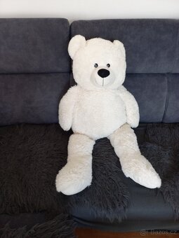 Velký plyšový medvěd bílý - 4