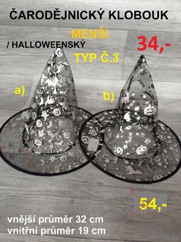 Čarodějnické klobouky - MENŠÍ - SLEVY - 4