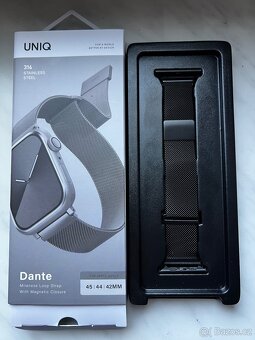 UNIQ Dante ocelový řemínek Apple Watch 46/45/44/42mm grafit - 4