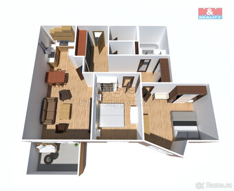 Prodej bytu 3+kk, 91 m², Ostrava, ul. Kaminského - 4