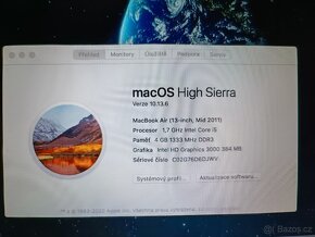 MacBook Air A1369 13,3" Core i5 SSD 256GB 4GB - 4