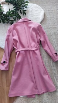 Nový růžový kabát Spring Made in Italy vel. S - 4