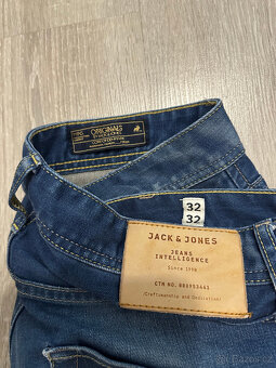 JACK & JONES - SKINNY DENIM KRÁSNÉ PÁNSKÉ DŽÍNY W32/L32 🤩 - 4