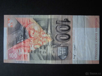 Slovenské bankovky 1993 - 2008 "100Sk" - 4