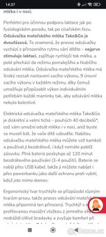 Elektrická odsávačka mateřského mléka - 4