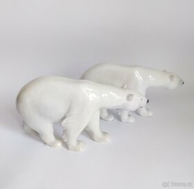 Starožitné porcelánové figury - medvědi - Královská Kodaň - 4
