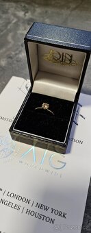 Diamantový prsten 0.58ct.ze žluté zlata 585 - 4
