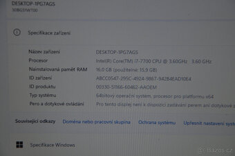 Lenovo P320 i7/16GB/SSD 256GB+500GB/záruka - 4