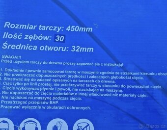 Nový pilový, vidiový kotouč 450mm - 4