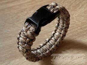 PARACORD náramek (19 cm) Desert Camo - 4