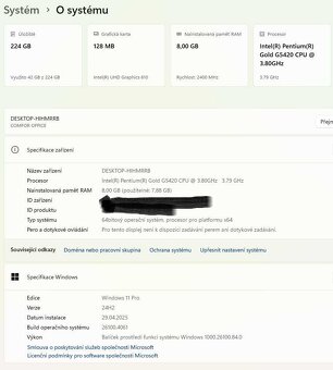 Intel G5420 8GB-DDR4 SSD-240GB UHD Graphics 610 WIN11 PRO - 4