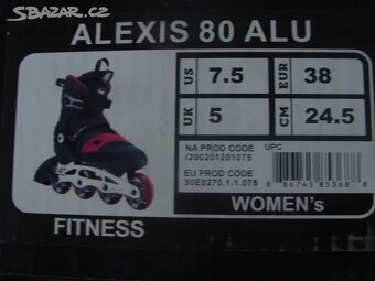 Kolečkové in-line brusle K2 ALEXIS 80 ALU. Nové - 4