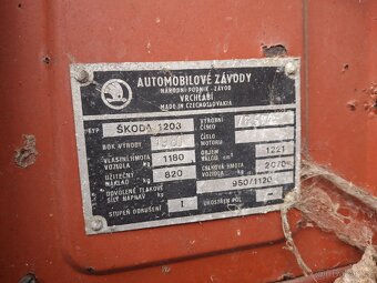 Škoda 1203 nalezový stav. - 4