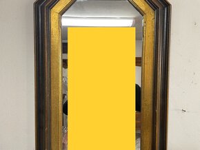 Starožitné zrcadlo v dřevěném rámu - 4