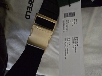 KARL LAGERFELD Ledvinka kožená KUILT BUMBAG - 4