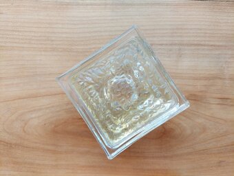 Hodně starý retro skleněný svícen - Československo - SLEVA - 4