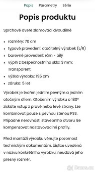 Sprchové dveře RAVAK Supernova 70cm - 4