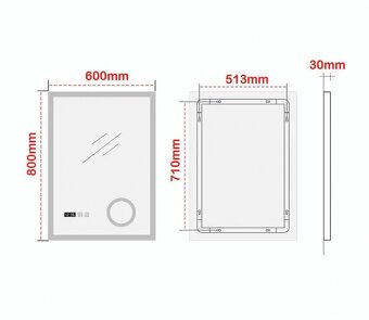 LED koupelnové zrcadlo - nové - 4
