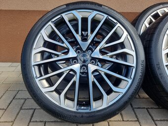 21″ 5×112 AUDI A6 / S6 + 255/35R21 CONTINENTAL letné nové - 4