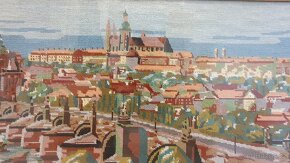 Ručně vyšívaný obraz Praha - Hradčany - 4