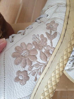 Dámské kožené kotníkové boty a sneakers tenisky 40/41 - 4