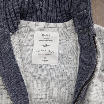 Svetr na zip, vel. 110 - 4