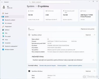 Herní PC - Ryzen 7, 16GB RAM, 1TB NVME, 6650XT 8GB, WIN11 - 4