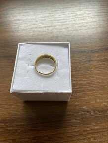 Zlatý dámský prsten se zirkonem - 4