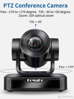 FoMaKo PTZ kamera 20× optický zoom, AI auto-tracking - 4