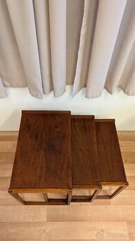 Hnízdové stolky starožitné a stolní lampa Napako - 4