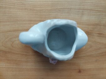 Pěkná porcelánová soška - labuť, solnička, cukřenka dekorace - 4