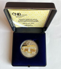 Stříbrná mince ČNB 500 Kč - Tramvaj ČKD Tatra T3 (PROOF) - 4