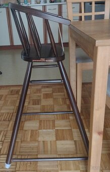 Dřevěná dětská vysoká židlička Zn. Bernkop - 4