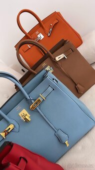 Hermes kabelka Birkin 35 navy blue - 4