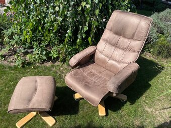 relaxační křeslo s podnožkou - 4