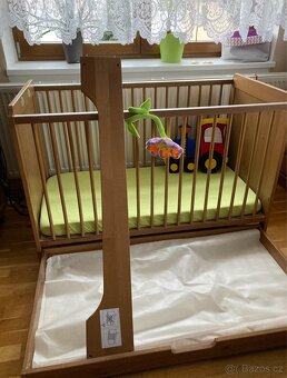 Dětská postýlka s úložným prostorem včetně matrace - 4