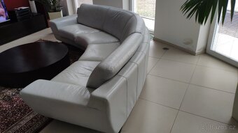 Kožená Italská sedací souprava + křesla - 4