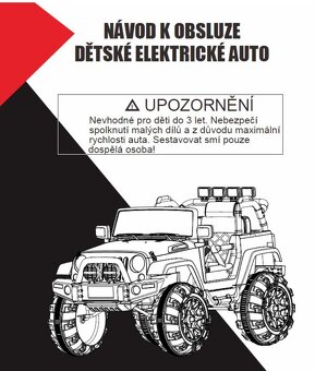 Dětské elektrické autíčko Jeep - 4