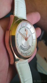 Hodinky TIMEX model T3C505 White and Gold color - 4