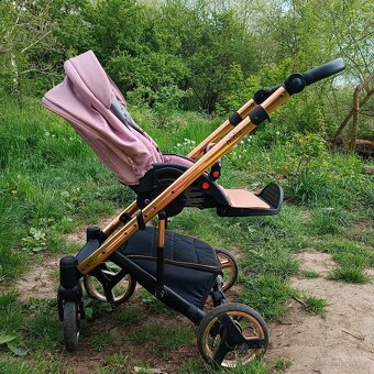 Kočárek 3v1 Rosegold & růžová - 4