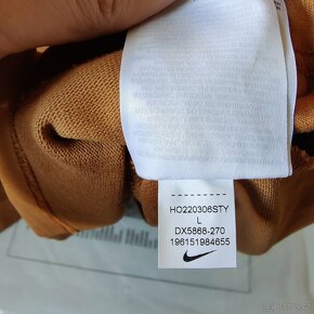 Pánské Nike Long-Sleeve Mock-Neck Triko - hnědé, L - 4