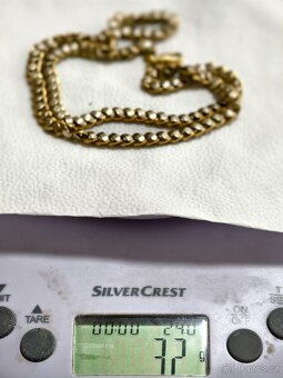 Zlatý řetěz - kombinace bílé a žluté zlato - 4