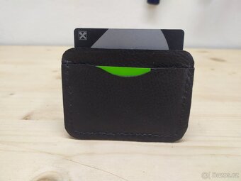 Kožené pouzdro na doklady – ruční výroba - 4